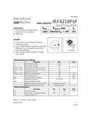 IRF6218PBF Datenblatt PDF