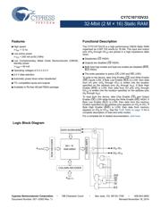 CY7C1071DV33-12BAXI datasheet.datasheet_page 1