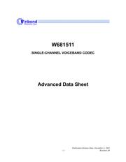 W681511S datasheet.datasheet_page 1