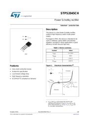 STPS2045CGY-TR Datenblatt PDF