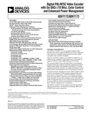 ADV7173KSTZ-REEL datasheet.datasheet_page 1