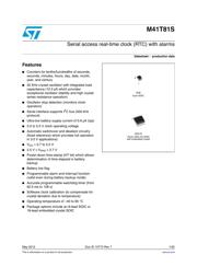 M41T81SM6F Datenblatt PDF