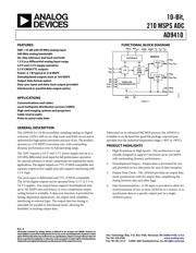 AD9410/PCB 数据规格书 1