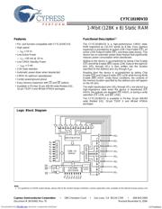 CY7C1019DV3310VXI 数据规格书 1