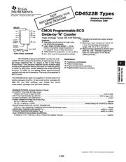 CD4522BM Datenblatt PDF