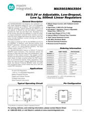 MAX604ESA+ Datenblatt PDF