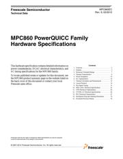 MPC860ENZQ50D4 数据规格书 1