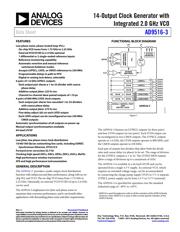 AD9516-3BCPZ 数据手册