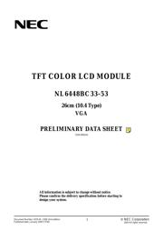 NL6448BC33-53 数据规格书 1
