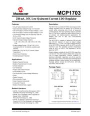 MCP1703T-2502E/CB 数据规格书 1