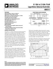 AD8313ARMZ-REEL7 Datenblatt PDF