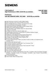 SAB80C166W/83C166W-M-T4 datasheet.datasheet_page 1