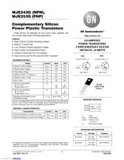 MJE253G Datenblatt PDF
