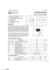 IRF5305PBF Datenblatt PDF