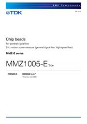 MMZ1005A152ET 数据规格书 1