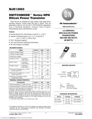 MJE13003 Datenblatt PDF