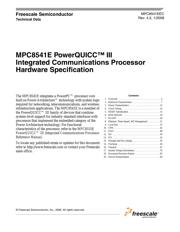 MPC8541EVTAQF datasheet.datasheet_page 1