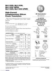 MJ11033G Datenblatt PDF