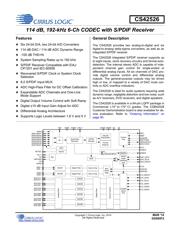 CS42526K-CQZR 数据规格书 1