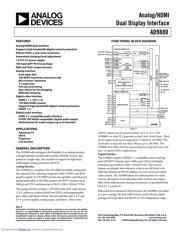 AD9880/PCBZ 数据规格书 1