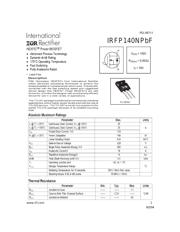 IRFP140NPBF 数据规格书 1