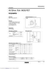 RSQ030P03 datasheet.datasheet_page 1