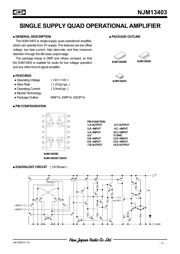 NJM13403M# 数据规格书 1