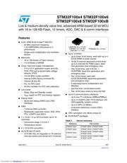 STM32F100R8 数据规格书 1