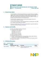 74AVC16245DGG,112 datasheet.datasheet_page 1