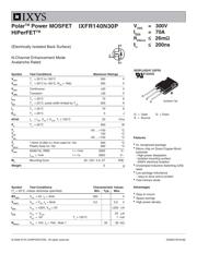 IXFR140N30P 数据规格书 1