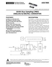 ADS7805U datasheet.datasheet_page 1