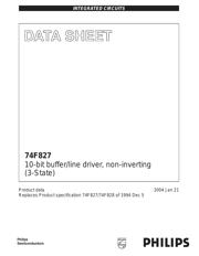 N74F827D datasheet.datasheet_page 1