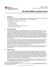 LM5007EVAL/NOPB 数据规格书 1