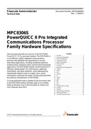 MPC8306SVMABDCA 数据规格书 1