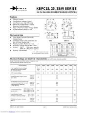 KBPC2502 Datenblatt PDF