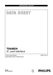 TDA8024 数据规格书 1