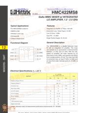 HMC422MS8 数据规格书 1