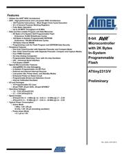 ATTINY2313V-10SI 数据规格书 1