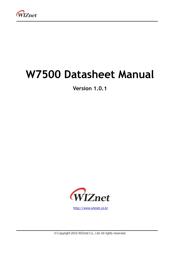 W7500 数据规格书 1