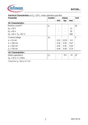 BAT165 数据规格书 2