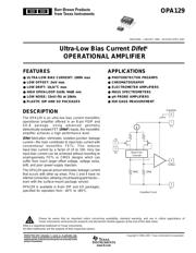 OPA129UB Datenblatt PDF