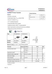 IPP180N10N3 数据规格书 1