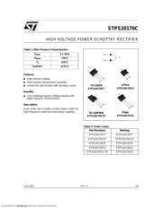 STPS20170C 数据规格书 1