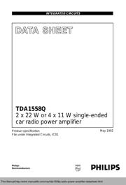 TDA1558Q Datasheet PDF page 2