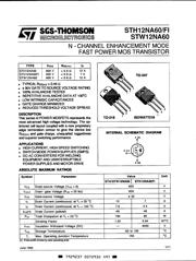 STW12NA60 数据规格书 1