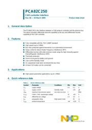 PCA82C250T/YM Datenblatt PDF