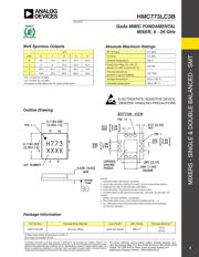 HMC773LC3BTR-R5 数据规格书 5