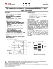 TPA6205A1DGN 数据规格书 1