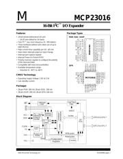 MCP23016-I/SS 数据规格书 1