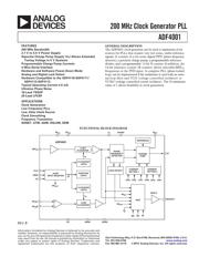 ADF4001BCPZ Datenblatt PDF